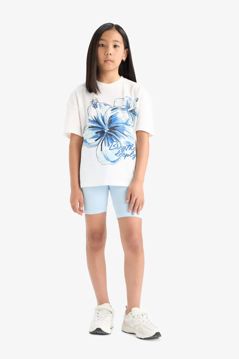 ديفاكتو Girl Printed T-Shirt Leggings 2 Piece Set