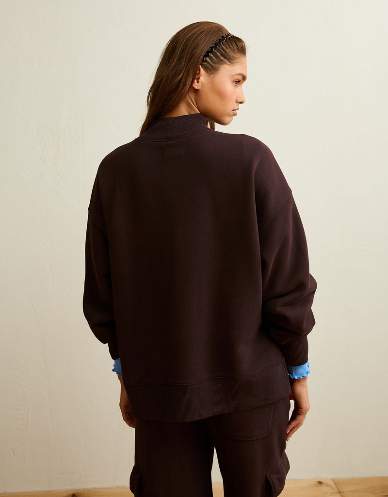 American Eagle AE Everyday Luxe Mock Neck Sweatshirt - Image 2