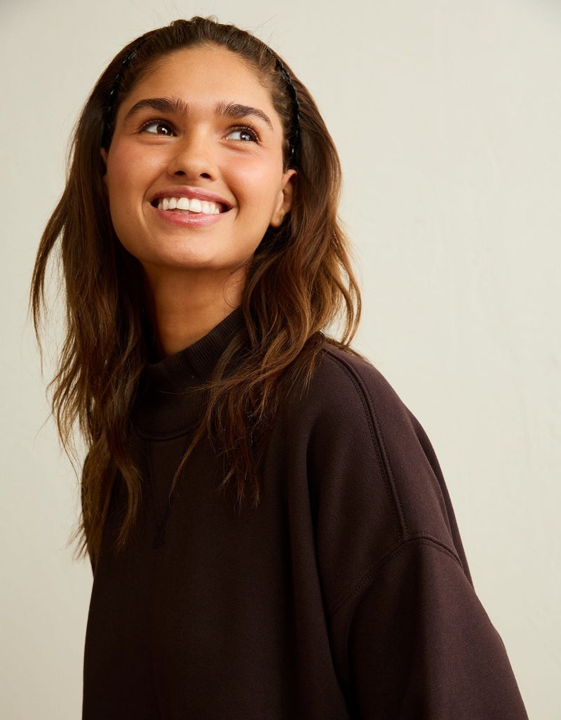 American Eagle AE Everyday Luxe Mock Neck Sweatshirt - Image 4