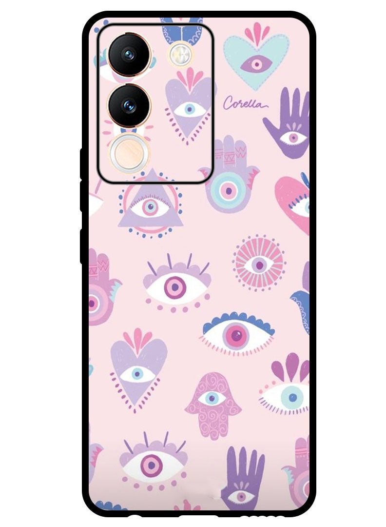 Theodor Protective Case Anti Scratch Shock Proof Bumper Cover For Vivo Y200 Evil Eye (3) - Image 1