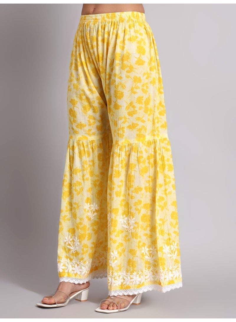 الايا مجموعة كورتا قطن شيكانكاري مطرزة يدويًا للنساء-AL4099KS - Image 5