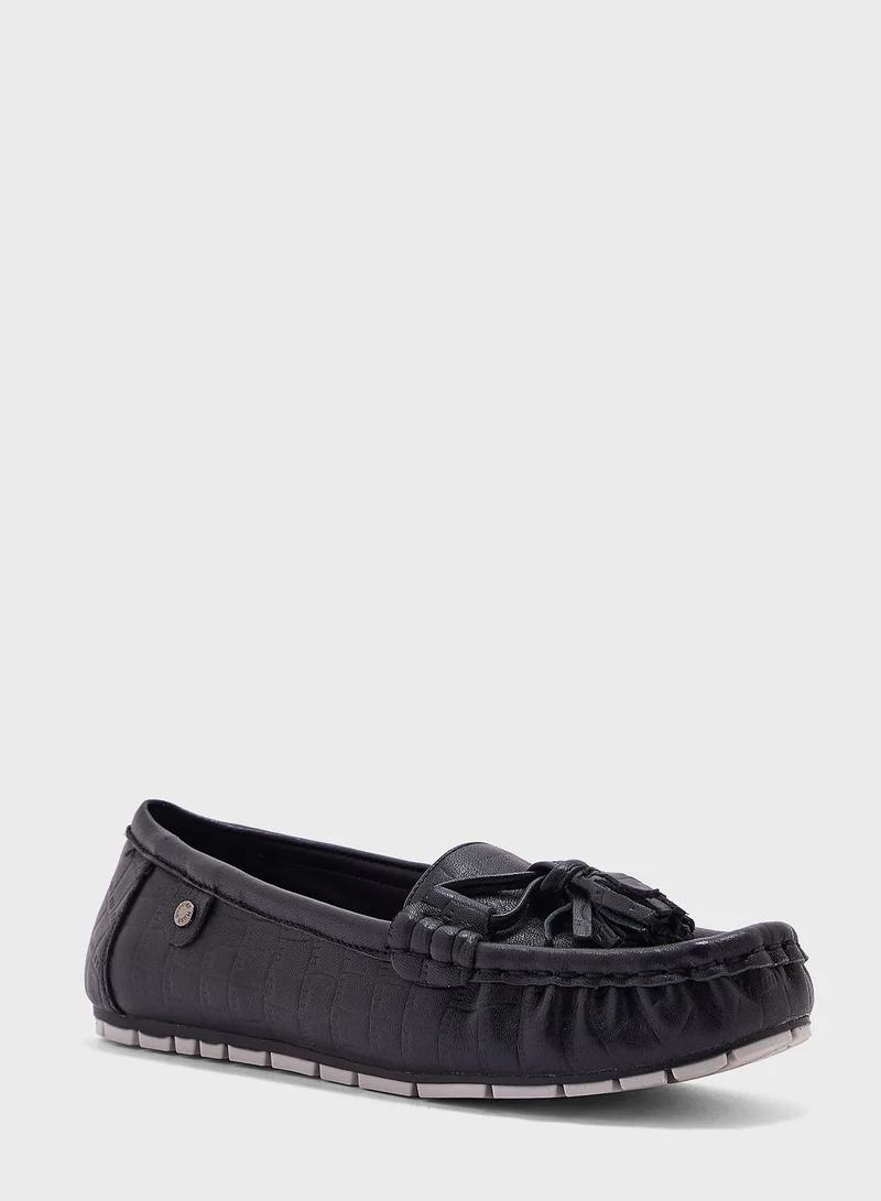 Hush Puppies Bow Detailed Ballerinas