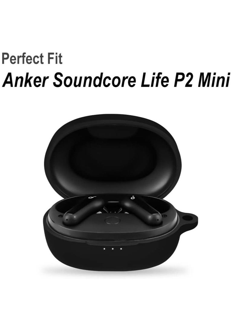 Silicone Case for Anker Soundcore Life P2 Mini -Black - Image 2