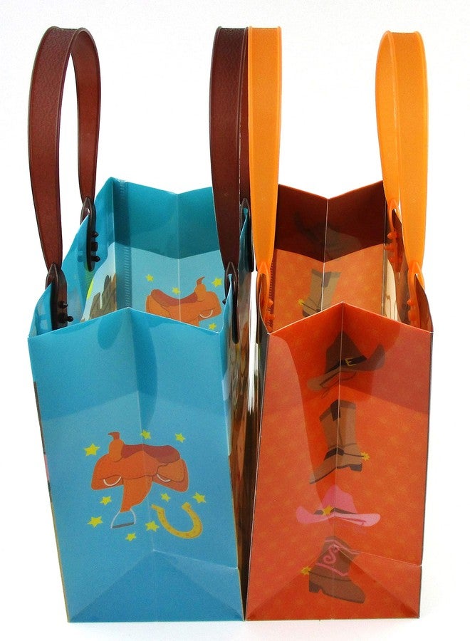 TINYMILLS Western Cowboy Cowgirl Themed Party Favor Bags Treat Bags, 12 Pack - Image 5