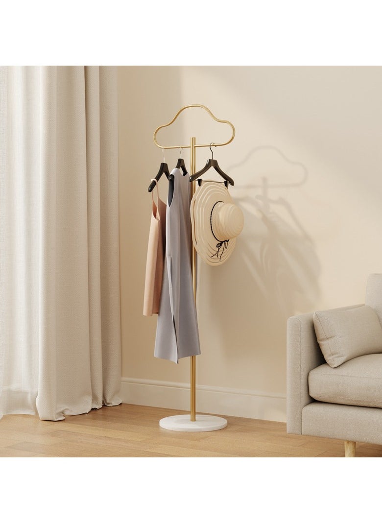 YQbest - Coat Rack Freestanding with Natural Marble Base 68” 175cm Entryway Coats Hanger Stand, Home Bedroom Hotel Hall Tree for Coats, Hats, Scarves, Clothes, and Handbags - Image 1