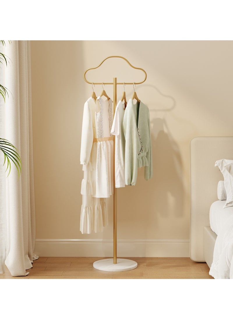 YQbest - Coat Rack Freestanding with Natural Marble Base 68” 175cm Entryway Coats Hanger Stand, Home Bedroom Hotel Hall Tree for Coats, Hats, Scarves, Clothes, and Handbags - Image 1