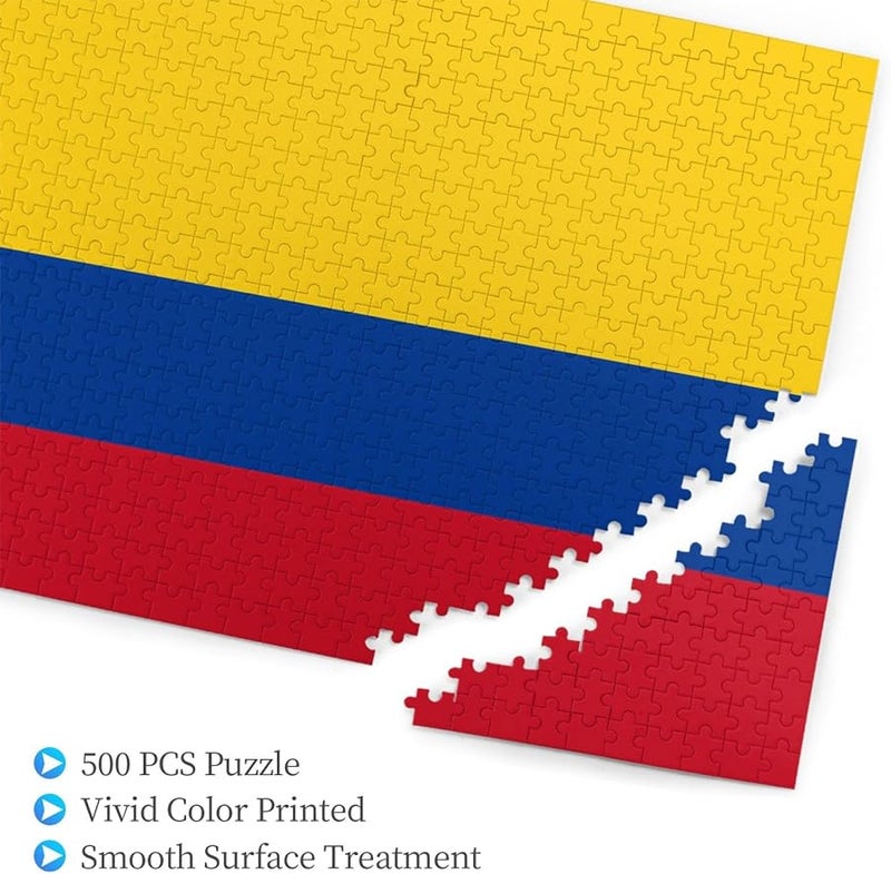 لغز علم كولومبيا 500 قطعة للكبار ديكور المنزل 20.4 × 15 بوصة - Image 3