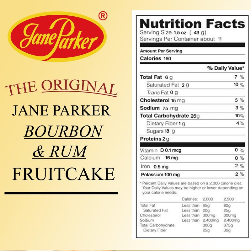Jane Parker Fruitcake Bourbon & Rum Fruit Cake 1 Pound (16 Ounce) Loaf in a Box -Holiday-Christmas Cake-The Best Fruitcake You Can Buy - Image 5