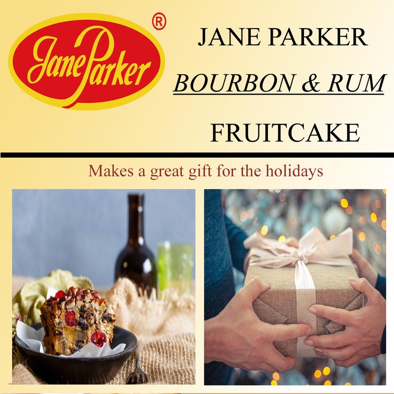 Jane Parker Fruitcake Bourbon & Rum Fruit Cake 1 Pound (16 Ounce) Loaf in a Box -Holiday-Christmas Cake-The Best Fruitcake You Can Buy - Image 3