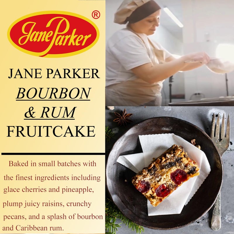 Jane Parker Fruitcake Bourbon & Rum Fruit Cake 1 Pound (16 Ounce) Loaf in a Box -Holiday-Christmas Cake-The Best Fruitcake You Can Buy - Image 2