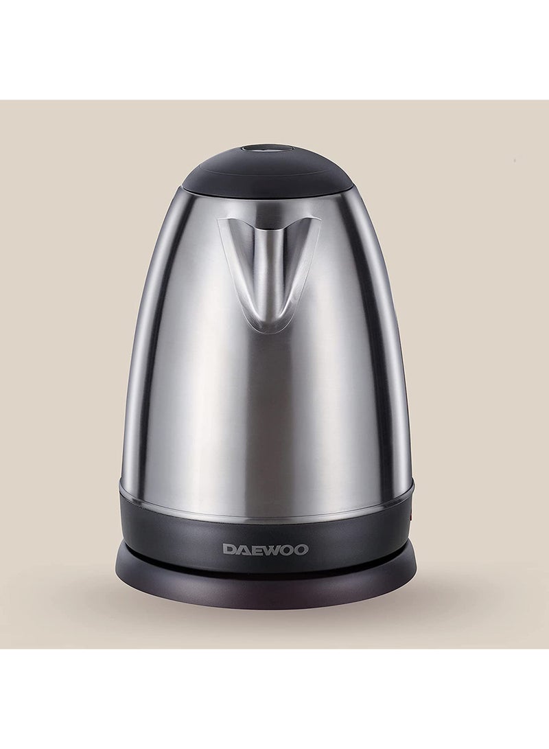 دايو غلاية كهربائية بهيكل من الستانلس ستيل سعة 1.7 لتر، قوة 1850 وات، تكنولوجيا كورية - Image 4