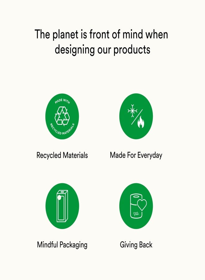 frank green Stainless Steel, Ceramic Lined Reusable Water Bottle with Flip Straw Lid, 34oz Capacity (Deep Ocean) - Image 4