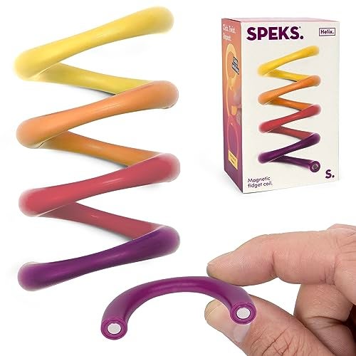 Speks Helix Magnetic Fidget Toy Stress Relief Desk Toy for Adults Teens 14 Sensory Toy Plasma - Image 1