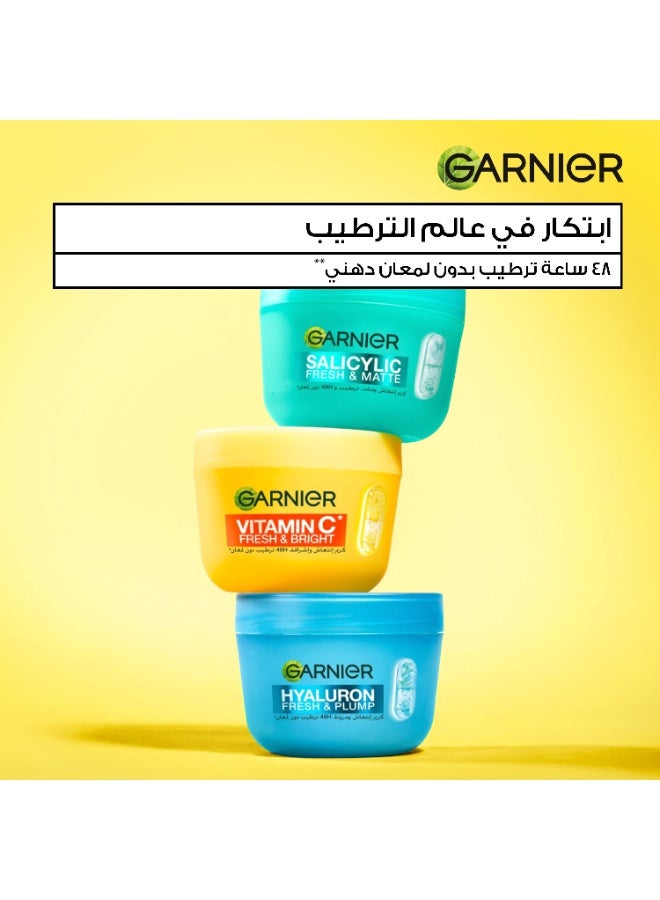 Garnier SkinActive, Fresh & Bright Moisturizer Cream, 4% Vitamin C & Niacinamide, For Dull & Uneven Skin - Image 4