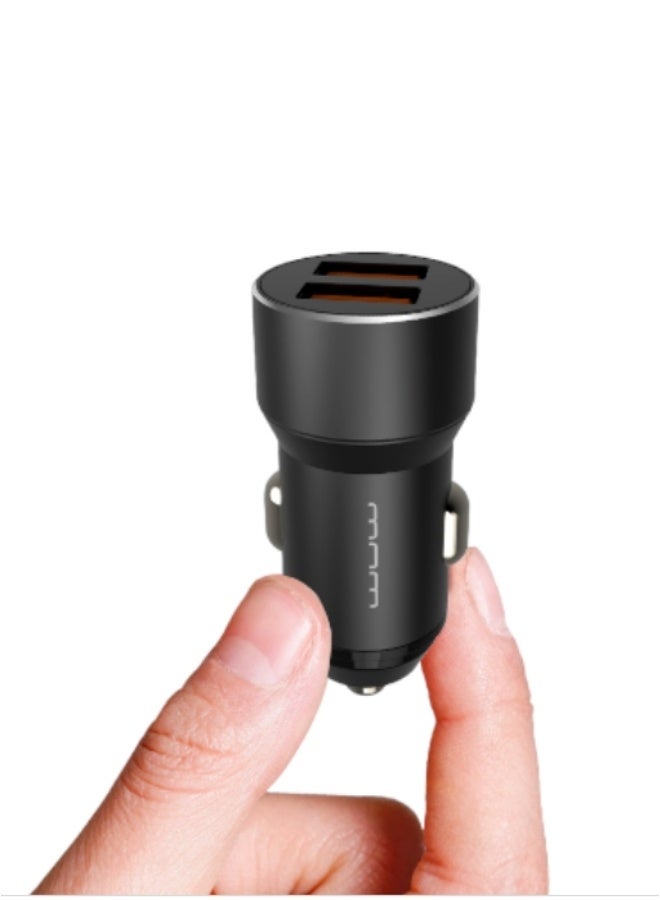 دبليو يو دبليو شاحن سيارة سريع بمنفذي USB 2.4 أمبير 2USB - Image 5
