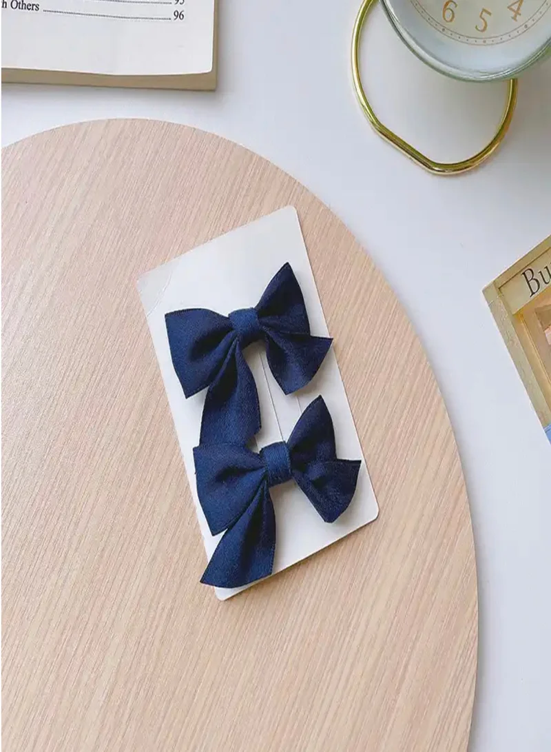 Lion Llama Satin Bow Hair Clip Set for Women & Girls | Elegant & Stylish Hair Barrettes | Soft Satin Hair Accessories for All Hairstyles