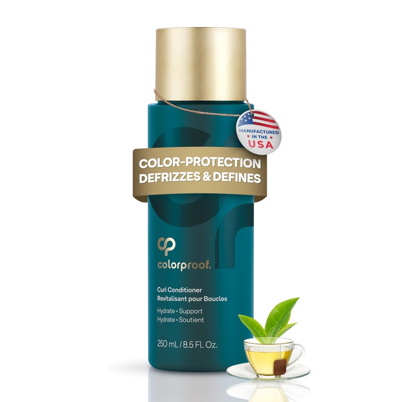 Colorproof Curl Conditioner for Women 8.5 Fl. Oz. Sulfate Free Conditioner for Curly Hair that Nourishes, Smooths, and Strengthens for Vibrant Curls and Waves, White Tea Scent - Image 1
