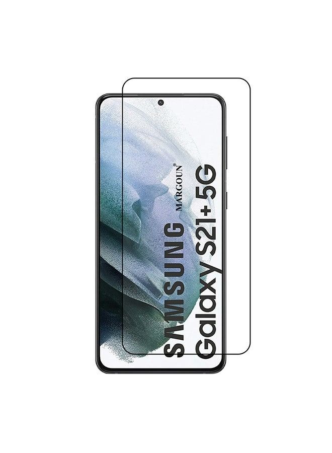 ultimate tempered glass screen protector for Samsung Galaxy S21+ Black/Clear - Image 2