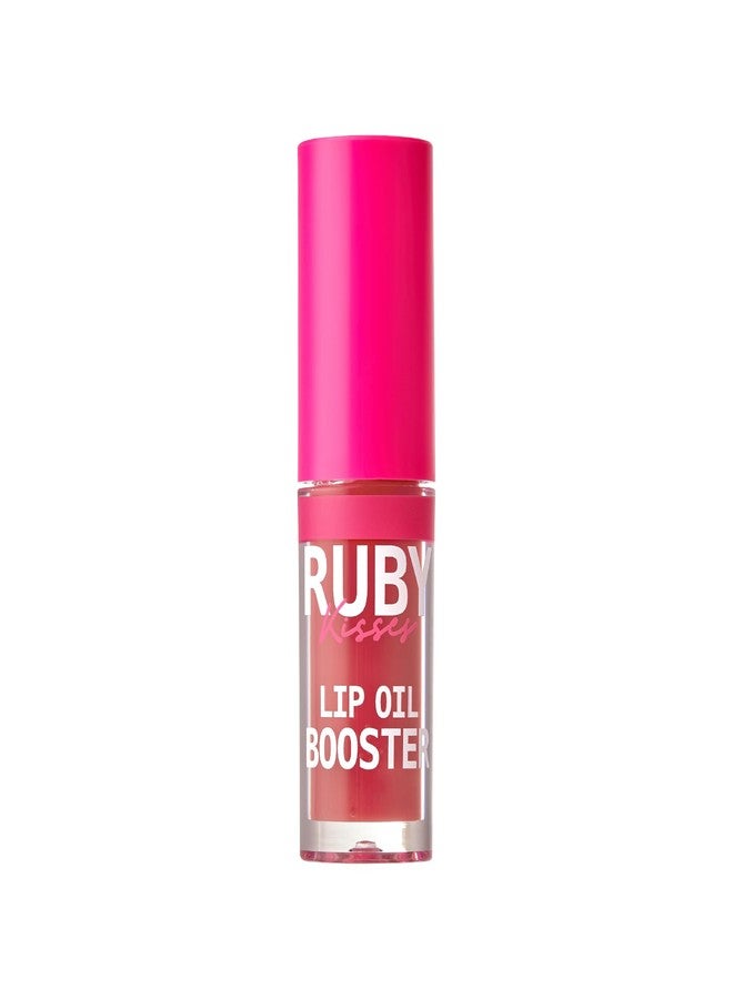 Ruby Kisses Lip Oil Booster, Hydrating Lip Gloss with Nourishing Natural Oil Blend, Jumbo Wand for Easy Application, Non-Sticky Formula (Rosewood) - Image 2