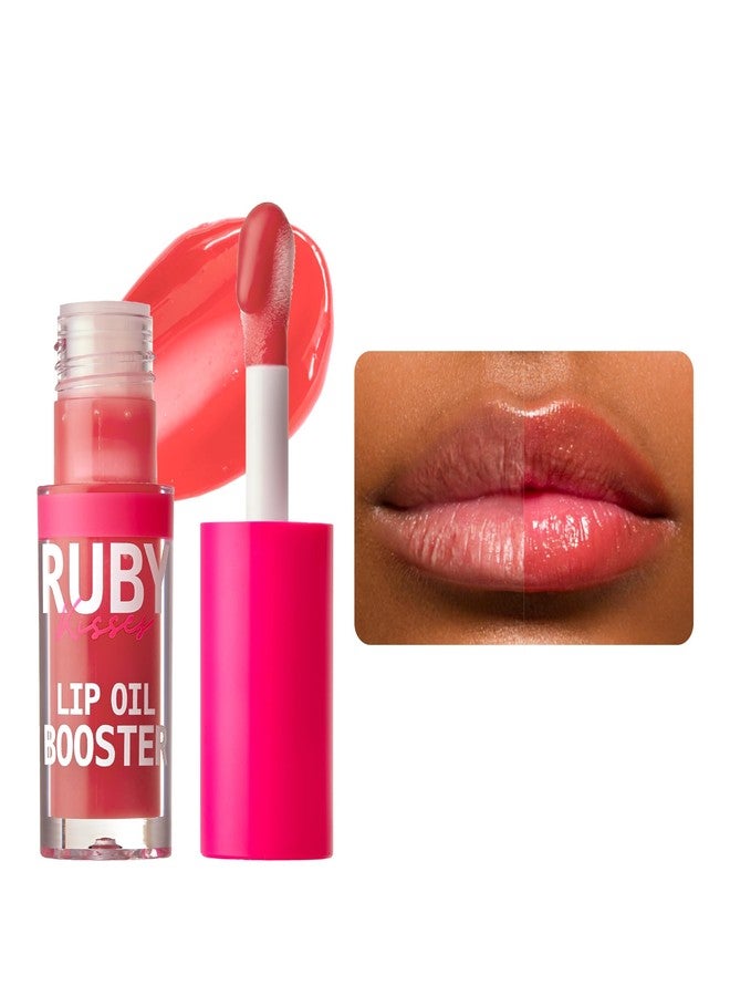 Ruby Kisses Lip Oil Booster, Hydrating Lip Gloss with Nourishing Natural Oil Blend, Jumbo Wand for Easy Application, Non-Sticky Formula (Rosewood) - Image 1
