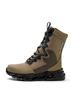 VICTGOAL Men's Military Tactical boots Waterproof and dust proof work boots Desert boots Lightweight outdoor hiking boots Motorcycle shoes  - Image 1