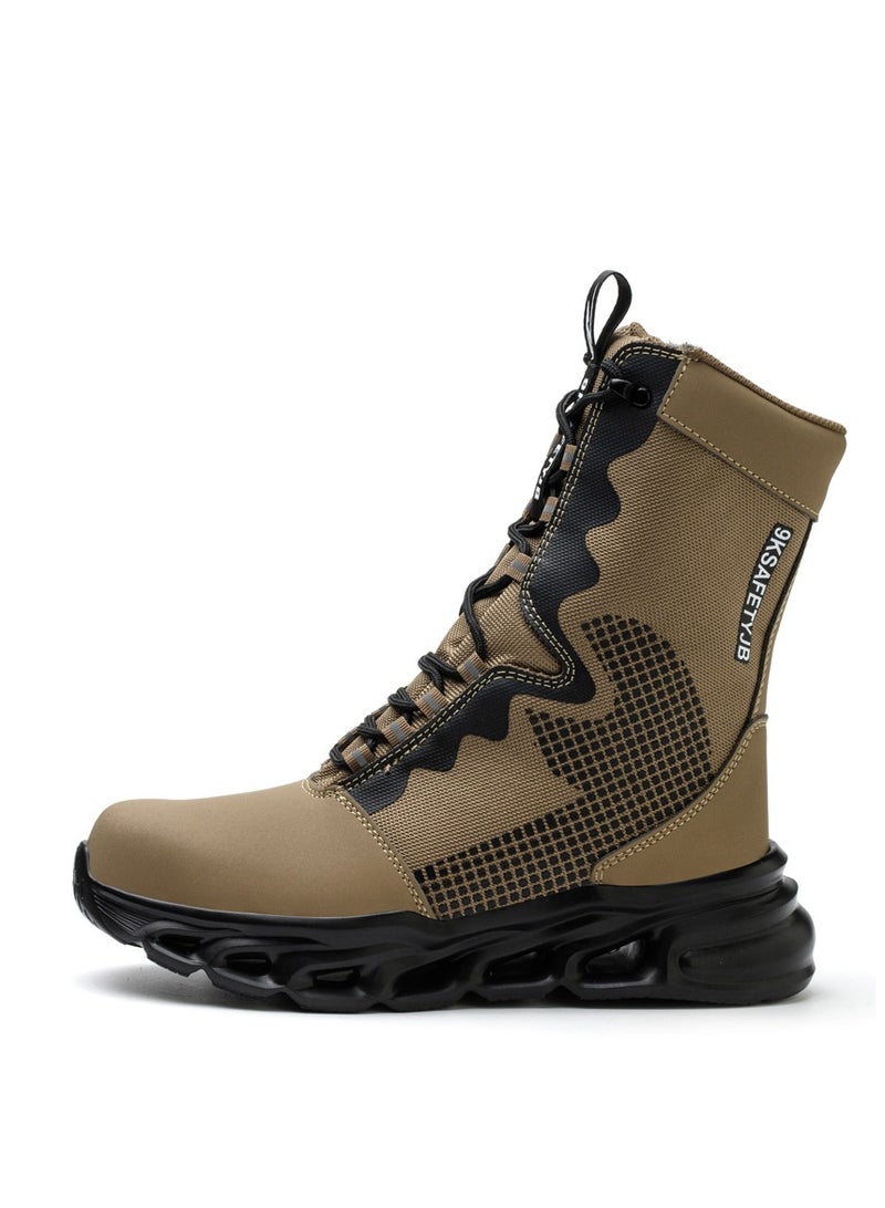 VICTGOAL Men's Military Tactical boots Waterproof and dust proof work boots Desert boots Lightweight outdoor hiking boots Motorcycle shoes  - Image 1