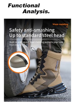 VICTGOAL Men's Military Tactical boots Waterproof and dust proof work boots Desert boots Lightweight outdoor hiking boots Motorcycle shoes  - Image 4