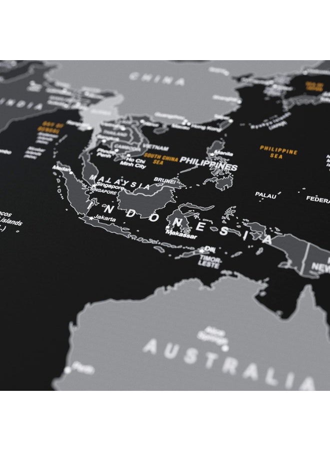 XXL Mouse Mat - Speed Gaming Mouse Pad - 1200 x 800 x 3mm - Extra Large Table Mat - World Map Design for Improved Precision and Speed - Image 3