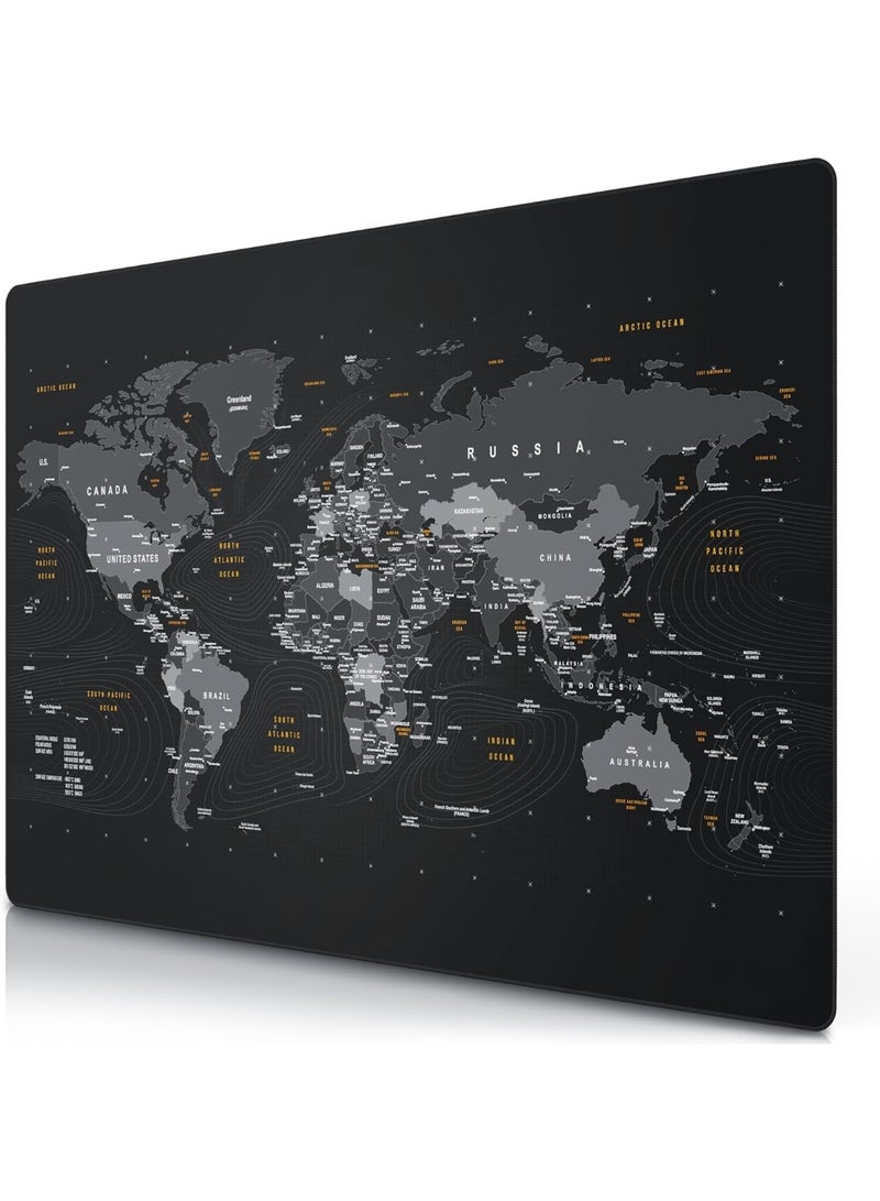 XXL Mouse Mat - Speed Gaming Mouse Pad - 1200 x 800 x 3mm - Extra Large Table Mat - World Map Design for Improved Precision and Speed - Image 1