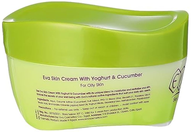Eva Skin Care - Cream with Yogurt and Cucumber, 170gm - Image 2