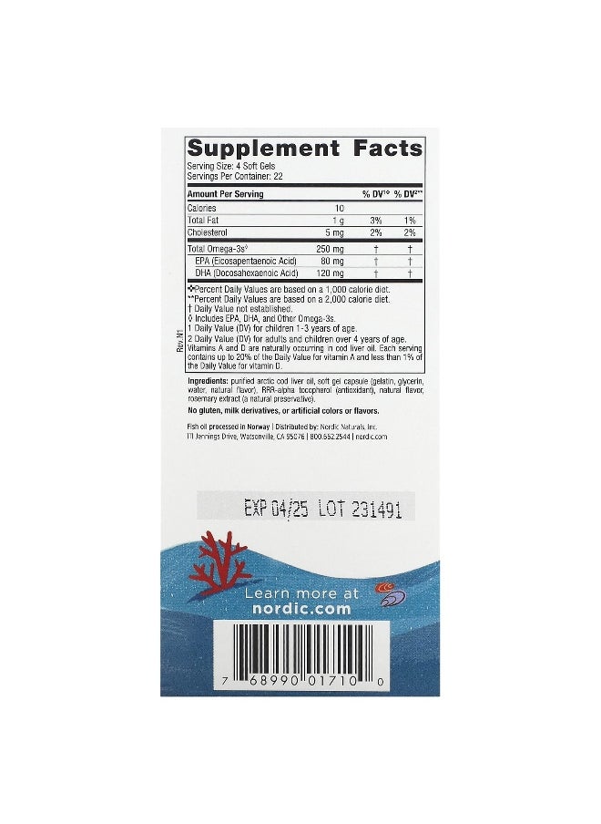 NORDIC NATURALS - Nordic Naturals, Children's DHA, Ages 3-6, Strawberry, 90 Mini Chewable Soft Gels - Image 1