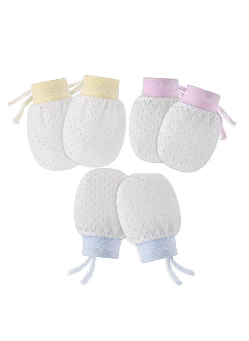 SYOSI - Newborn Baby Mittens No Scratch Mittens, Which Adjustable Anti Scratch Ice Smooth Cool - Image 1