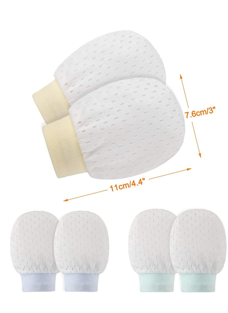 SYOSI - Newborn Baby Mittens No Scratch Mittens, Which Adjustable Anti Scratch Ice Smooth Cool - Image 1