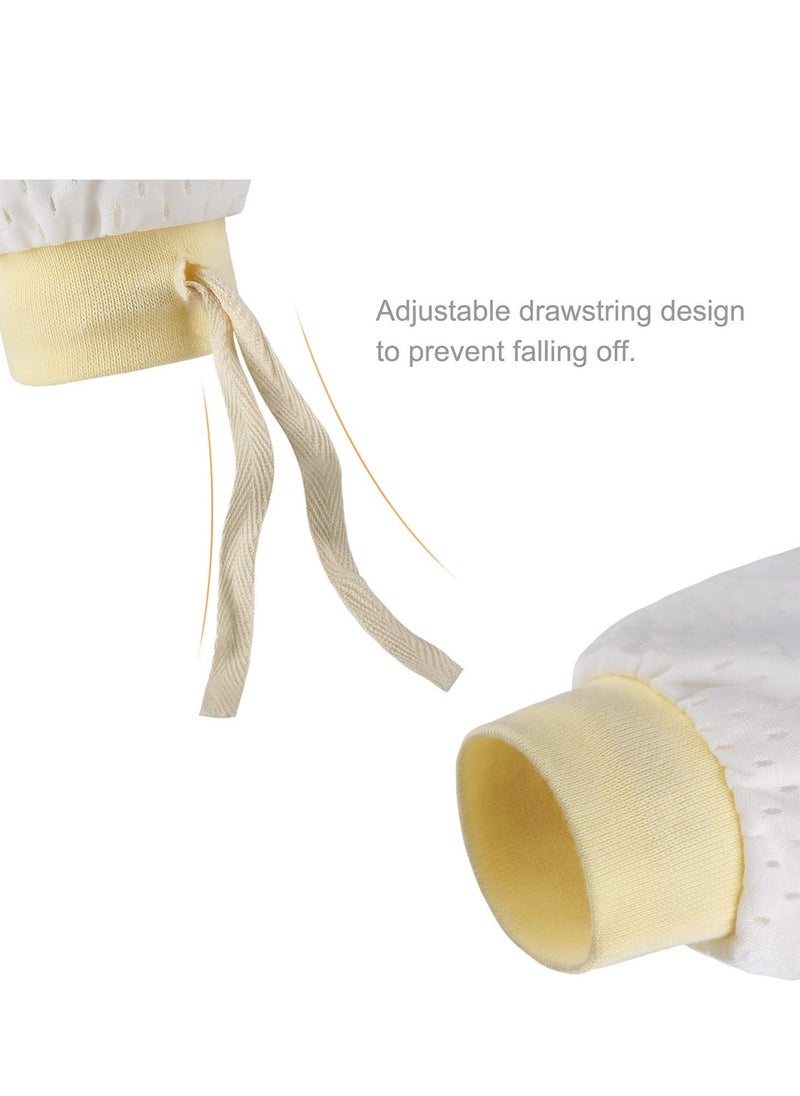 SYOSI - Newborn Baby Mittens No Scratch Mittens, Which Adjustable Anti Scratch Ice Smooth Cool - Image 1