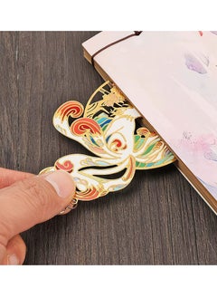 Y&D Retro Bookmark, SYOSI 1Pcs Vintage Hollow Pagination Mark Bookmark Chinese Style Metal Book with Tassels Student Stationery Gift Clip  - Image 4