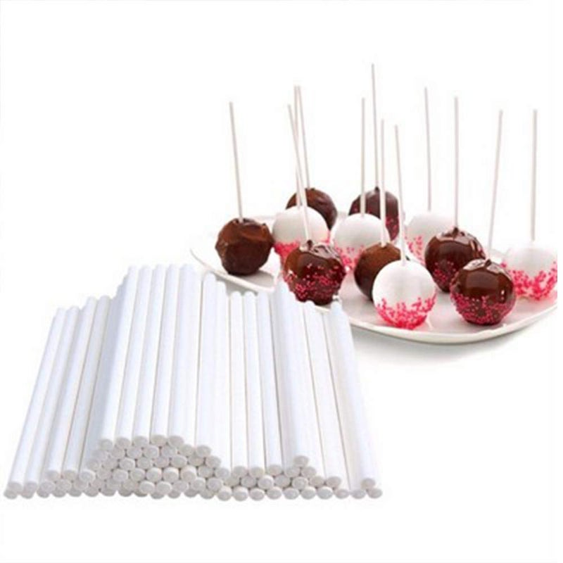 LXS Lollipop Stick (6 Inch), Candy Wrappers And Twist Ties Set, 100 Papery Lollipop Sticks (6 Inch), 200 Lollipop Bags And 200 Twist Ties (500Pcs) - Image 4