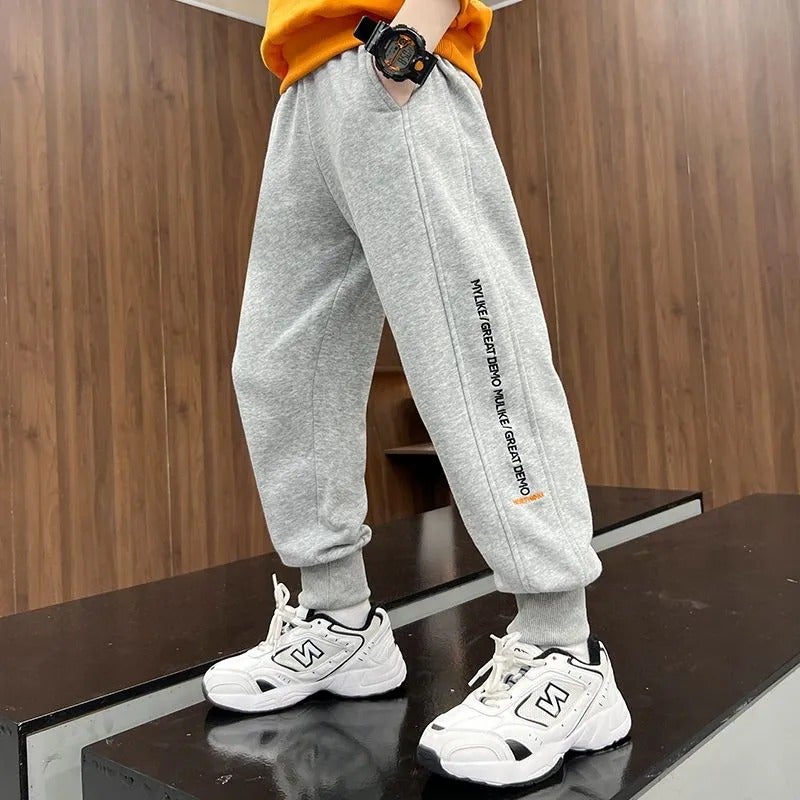 Boys' Pants Loose Middle And Large Kids Handsome Boys Autumn Casual Sports Children'S Trousers - Image 5