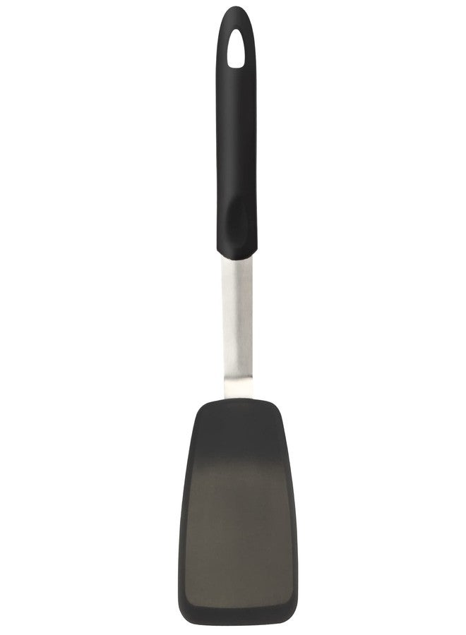 Mepple Flexible Silicone Spatula, Turner, Rubber Cookie Spatula for Flipping Eggs, Burgers, Crepes and Fish, Non-Stick & 600F Heat-Resistant, Essential Kitchen Cooking Utensils, Small - Image 1