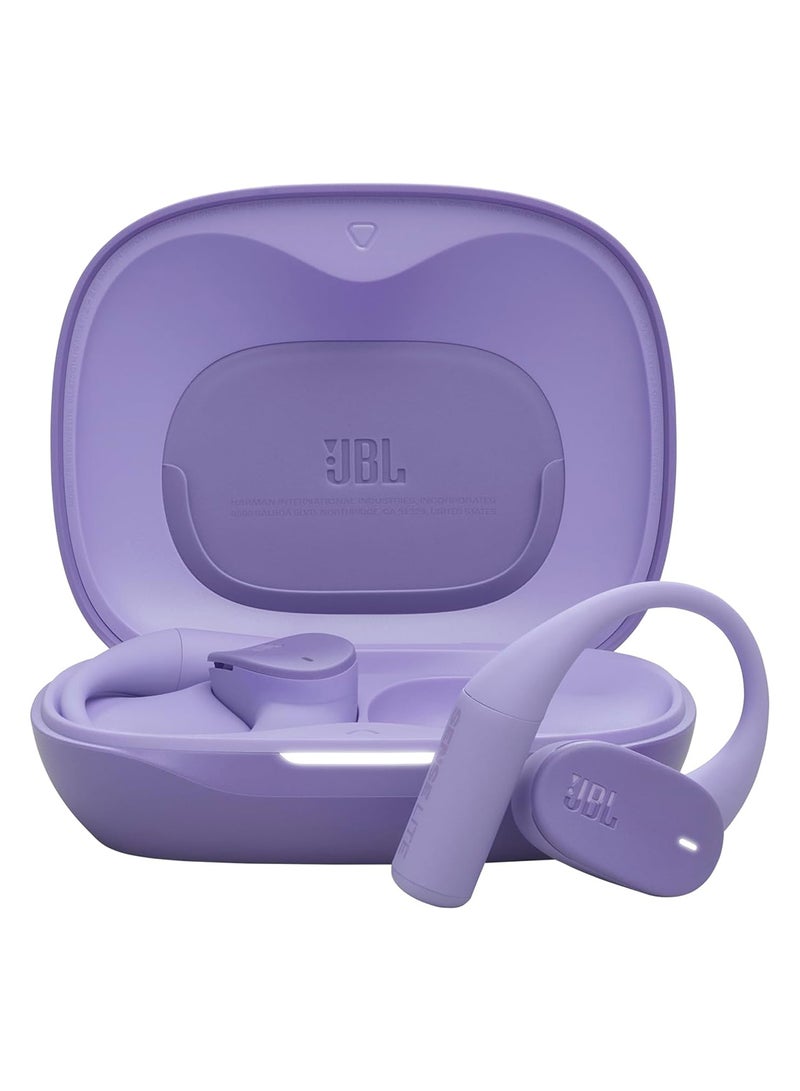 JBL Sense Lite Wireless Earbuds with Open Design and Ear Hook, JBL OpenSound Air Conduction Technology, 32 Hours Operation, Water & Dust Resistant IP54, Purple purple - Image 1