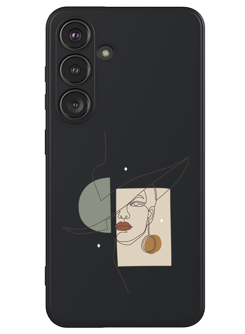 Theodor Protective Slim Fit Case Liquid Silicone Cover with Full Body Protection Anti-Scratch Shockproof Case For Samsung Galaxy S25 (Black) - Women in Style - Image 1