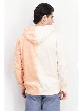 Sovereign Code Men Hooded Long Sleeve Tie Dye Printed Sweatshirt, Pink  - Image 3
