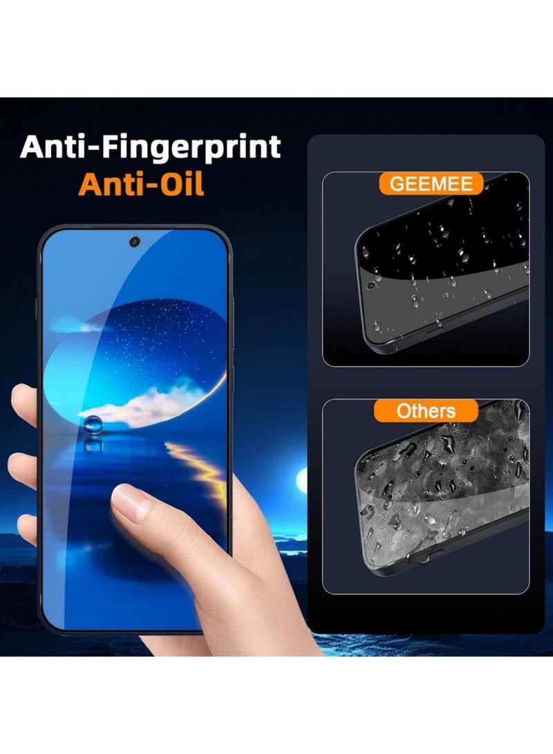 Adando [2 Pack] Privacy Screen Protector for OnePlus 15,  9H Hardness Anti Spy Tempered Glass Film, Anti-Scratch Easy Installation Tempered Glass Film - Image 5