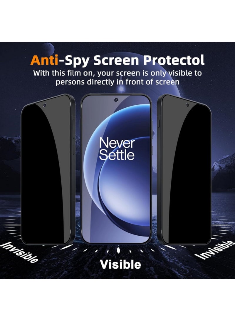 Adando [2 Pack] Privacy Screen Protector for OnePlus 15,  9H Hardness Anti Spy Tempered Glass Film, Anti-Scratch Easy Installation Tempered Glass Film - Image 4