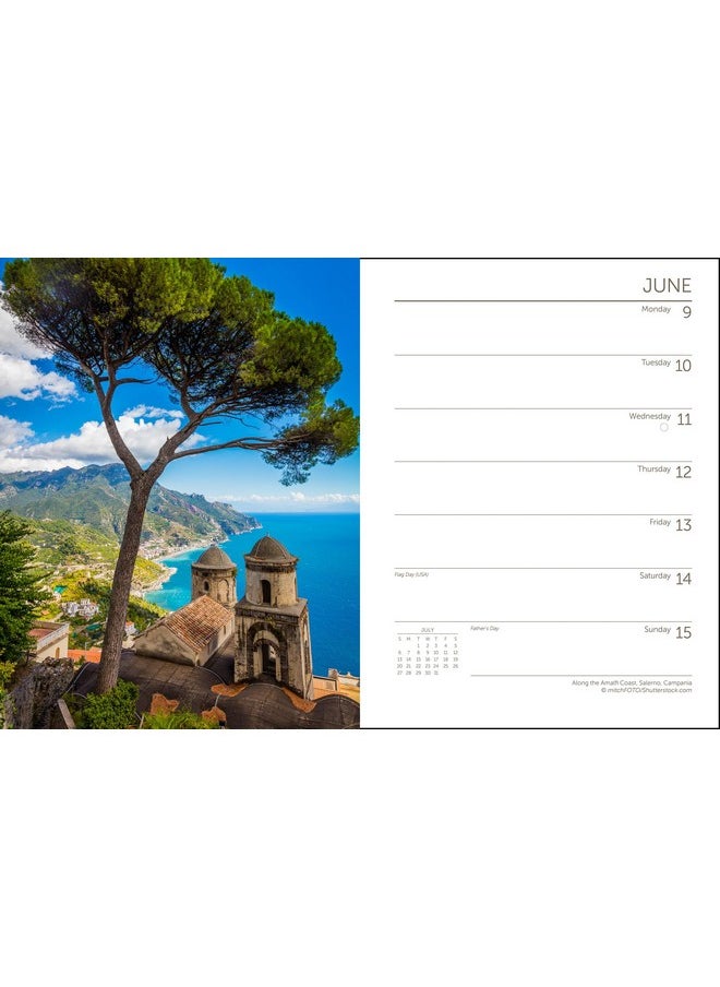 Ziga Media Italy Weekly Engagement Calendar 2025, Planner 6.5" X 8.5" Spiral Bound  - Image 3