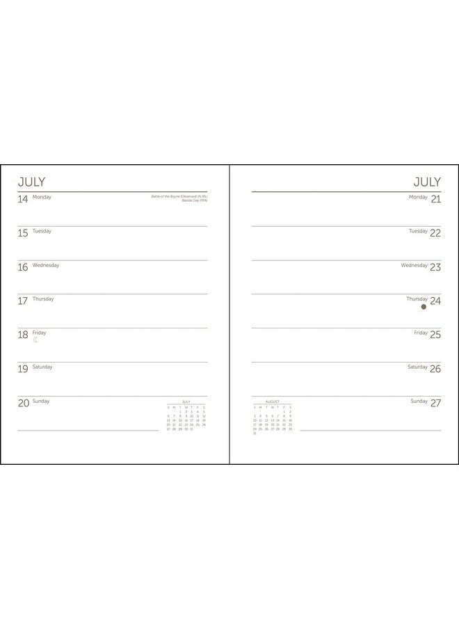 Ziga Media Italy Weekly Engagement Calendar 2025, Planner 6.5" X 8.5" Spiral Bound  - Image 4