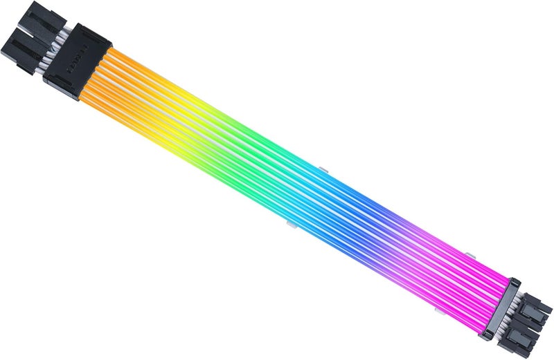 ليان لي سترايمر لاسلكي 8 دبوس (PW8-1W) - كابل تمديد طاقة RGB قابل للعنونة - تحكم لاسلكي بتردد 2.4 جيجاهرتز بطول 382 مم؛ 15.03 بوصة - شريط LED - وحدة التحكم غير مرفقة ومطلوبة - Image 1