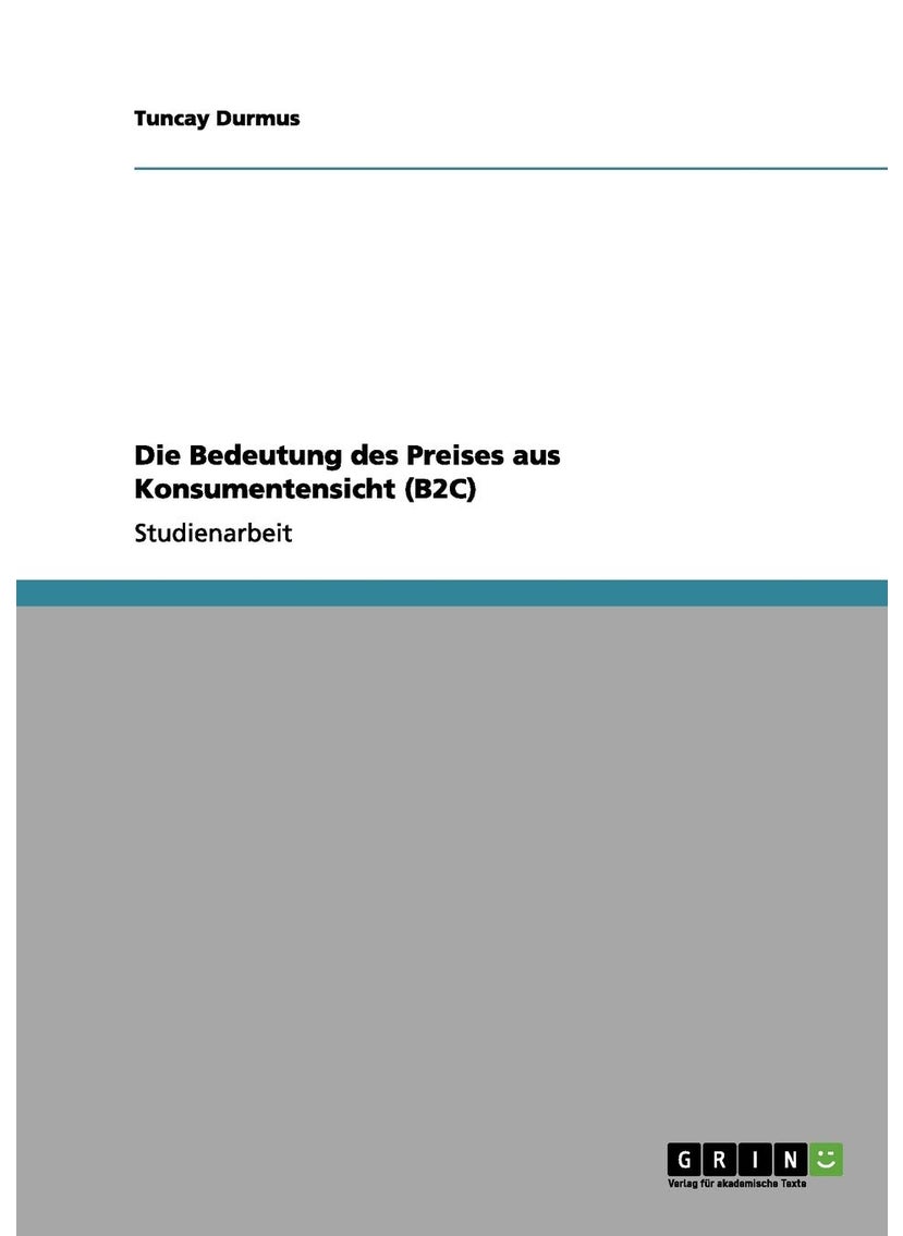 Die Bedeutung des Preises aus Konsumentensicht (B2C) 