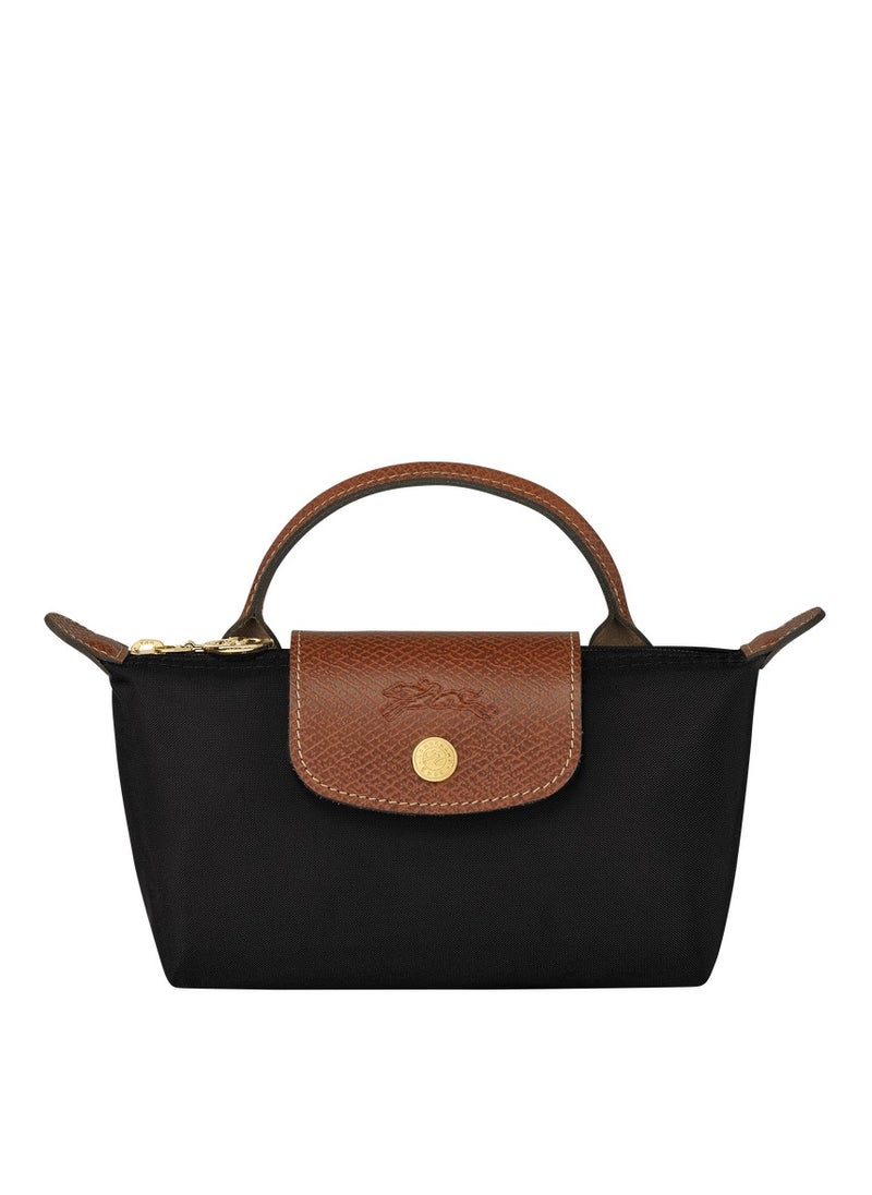 لونج شامب longchamp السيدات حقيبة مستحضرات التجميل ، حقيبة يد ، حقيبة الكتف الأسود الكلاسيكية  - Image 1