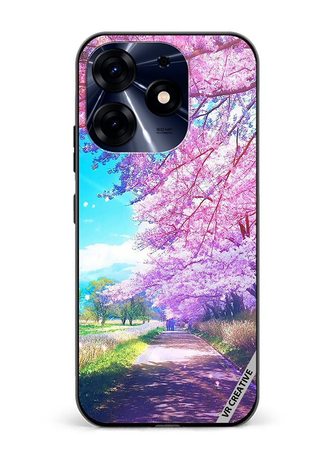 VR CREATIVE Protective Case Cover For Tecno Spark 10 Pro Garden Design  Multicolour - Image 1