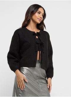 VERO MODA Puff Sleeve Knitted Cardigan  - Image 1